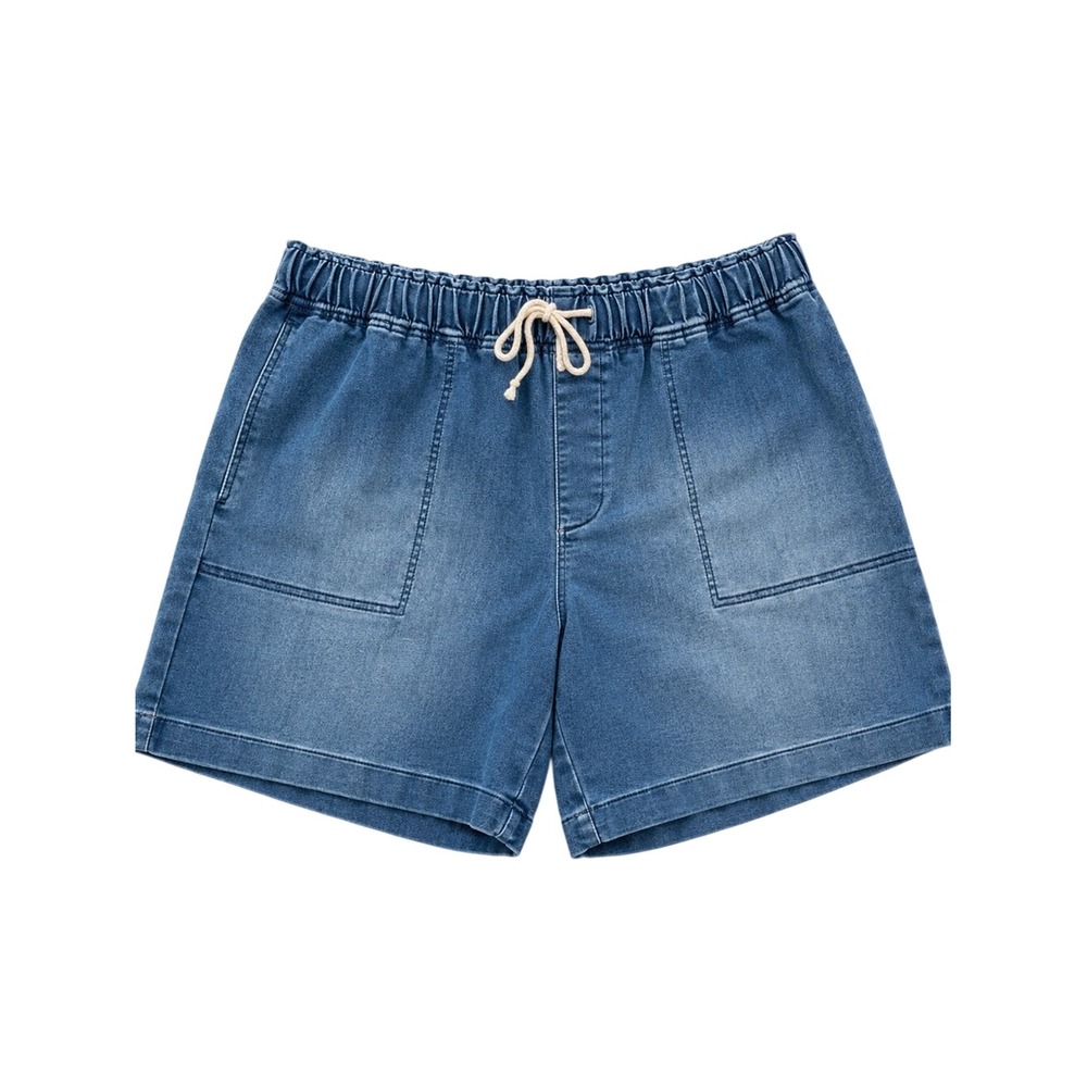 Gloria Vanderbilt NWT Cleveland Knitology Drawstring Denim Shorts XL Utility‎